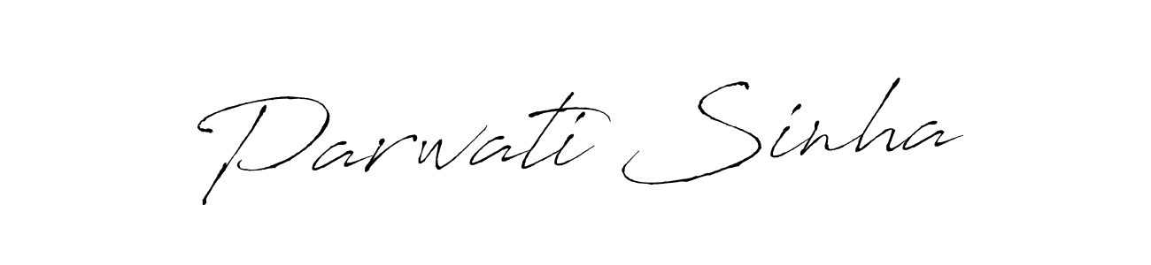 Create a beautiful signature design for name Parwati Sinha. With this signature (Antro_Vectra) fonts, you can make a handwritten signature for free. Parwati Sinha signature style 6 images and pictures png