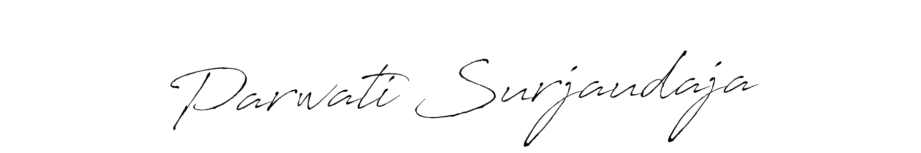 Parwati Surjaudaja stylish signature style. Best Handwritten Sign (Antro_Vectra) for my name. Handwritten Signature Collection Ideas for my name Parwati Surjaudaja. Parwati Surjaudaja signature style 6 images and pictures png