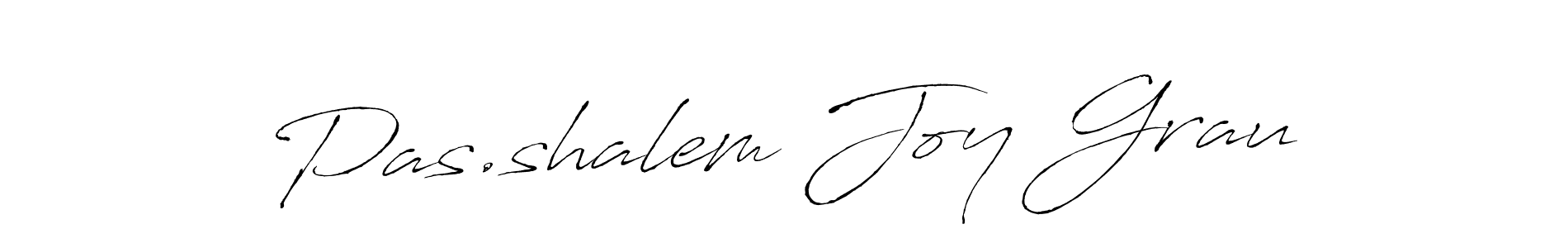 How to make Pas.shalem Joy Grau name signature. Use Antro_Vectra style for creating short signs online. This is the latest handwritten sign. Pas.shalem Joy Grau signature style 6 images and pictures png