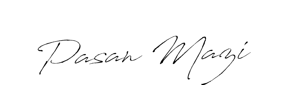 How to make Pasan Mazi name signature. Use Antro_Vectra style for creating short signs online. This is the latest handwritten sign. Pasan Mazi signature style 6 images and pictures png