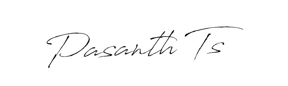 How to make Pasanth Ts name signature. Use Antro_Vectra style for creating short signs online. This is the latest handwritten sign. Pasanth Ts signature style 6 images and pictures png