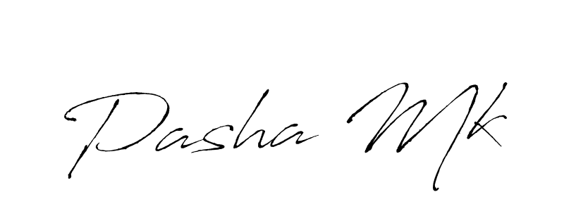 Make a beautiful signature design for name Pasha Mk. With this signature (Antro_Vectra) style, you can create a handwritten signature for free. Pasha Mk signature style 6 images and pictures png