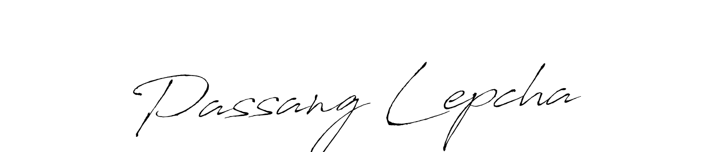 Design your own signature with our free online signature maker. With this signature software, you can create a handwritten (Antro_Vectra) signature for name Passang Lepcha. Passang Lepcha signature style 6 images and pictures png