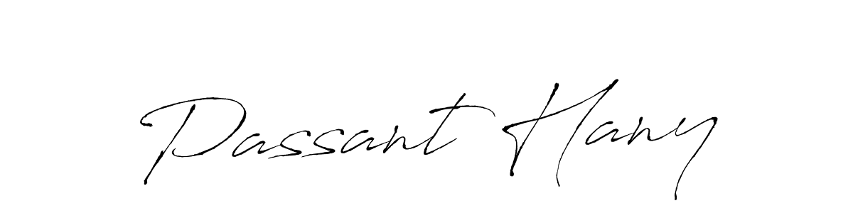 How to make Passant Hany name signature. Use Antro_Vectra style for creating short signs online. This is the latest handwritten sign. Passant Hany signature style 6 images and pictures png