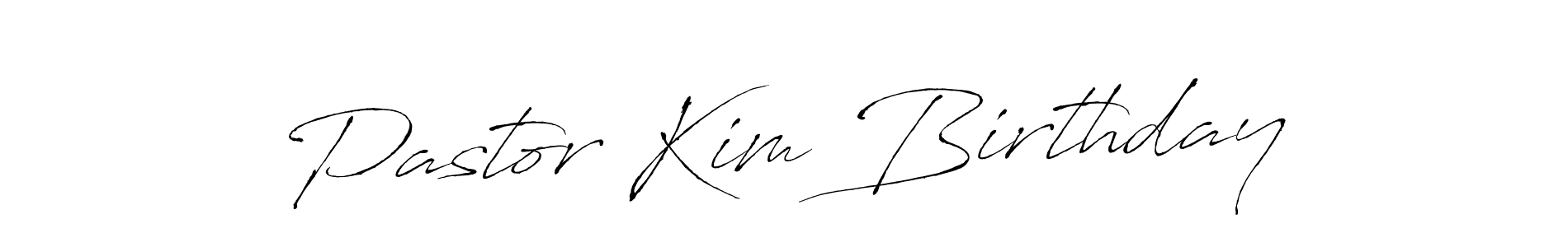 Antro_Vectra is a professional signature style that is perfect for those who want to add a touch of class to their signature. It is also a great choice for those who want to make their signature more unique. Get Pastor Kim Birthday name to fancy signature for free. Pastor Kim Birthday signature style 6 images and pictures png