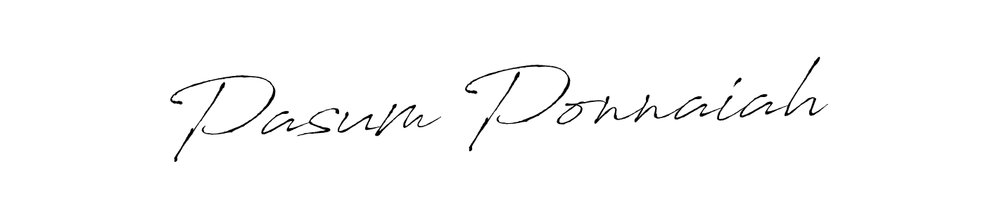 Pasum Ponnaiah stylish signature style. Best Handwritten Sign (Antro_Vectra) for my name. Handwritten Signature Collection Ideas for my name Pasum Ponnaiah. Pasum Ponnaiah signature style 6 images and pictures png