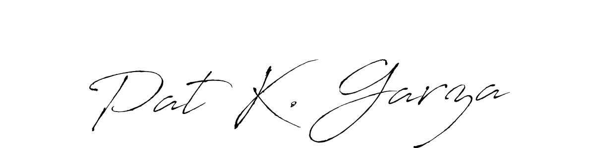 Create a beautiful signature design for name Pat K. Garza. With this signature (Antro_Vectra) fonts, you can make a handwritten signature for free. Pat K. Garza signature style 6 images and pictures png