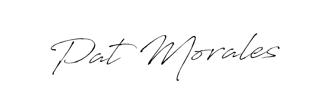 How to make Pat Morales signature? Antro_Vectra is a professional autograph style. Create handwritten signature for Pat Morales name. Pat Morales signature style 6 images and pictures png