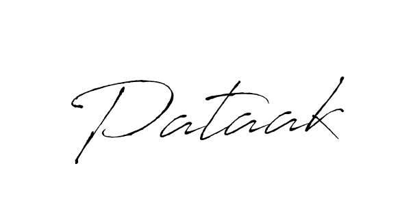 Design your own signature with our free online signature maker. With this signature software, you can create a handwritten (Antro_Vectra) signature for name Pataak. Pataak signature style 6 images and pictures png