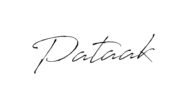 Design your own signature with our free online signature maker. With this signature software, you can create a handwritten (Antro_Vectra) signature for name Pataak. Pataak signature style 6 images and pictures png