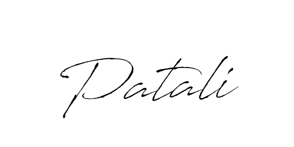 How to make Patali name signature. Use Antro_Vectra style for creating short signs online. This is the latest handwritten sign. Patali signature style 6 images and pictures png