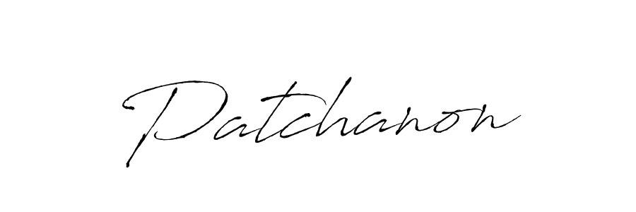 Use a signature maker to create a handwritten signature online. With this signature software, you can design (Antro_Vectra) your own signature for name Patchanon. Patchanon signature style 6 images and pictures png