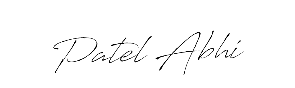 Antro_Vectra is a professional signature style that is perfect for those who want to add a touch of class to their signature. It is also a great choice for those who want to make their signature more unique. Get Patel Abhi name to fancy signature for free. Patel Abhi signature style 6 images and pictures png