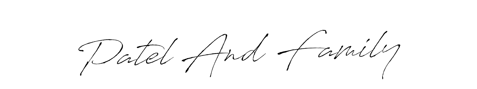 Also we have Patel And Family name is the best signature style. Create professional handwritten signature collection using Antro_Vectra autograph style. Patel And Family signature style 6 images and pictures png