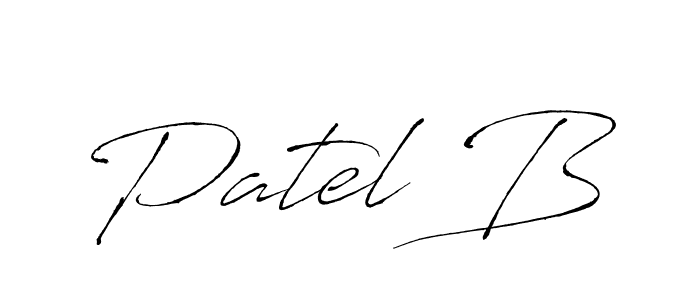 The best way (Antro_Vectra) to make a short signature is to pick only two or three words in your name. The name Patel B include a total of six letters. For converting this name. Patel B signature style 6 images and pictures png