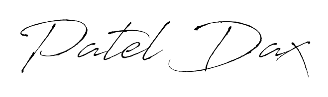 Explore multiple handwriting variations for Patel Dax including this stunning Antro_Vectra design. Free to use across all platforms. Patel Dax signature style 6 images and pictures png