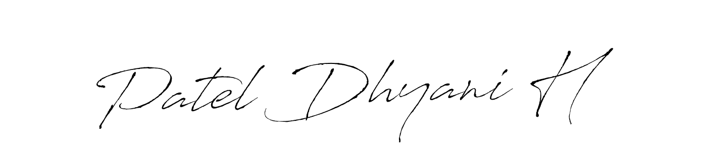 Similarly Antro_Vectra is the best handwritten signature design. Signature creator online .You can use it as an online autograph creator for name Patel Dhyani H. Patel Dhyani H signature style 6 images and pictures png