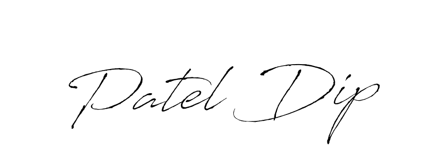 Make a beautiful signature design for name Patel Dip. With this signature (Antro_Vectra) style, you can create a handwritten signature for free. Patel Dip signature style 6 images and pictures png