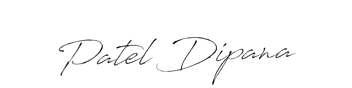 Patel Dipana stylish signature style. Best Handwritten Sign (Antro_Vectra) for my name. Handwritten Signature Collection Ideas for my name Patel Dipana. Patel Dipana signature style 6 images and pictures png