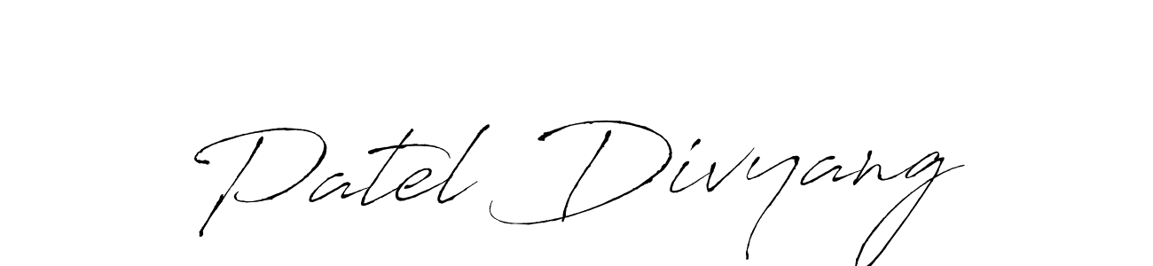 Create a beautiful signature design for name Patel Divyang. With this signature (Antro_Vectra) fonts, you can make a handwritten signature for free. Patel Divyang signature style 6 images and pictures png