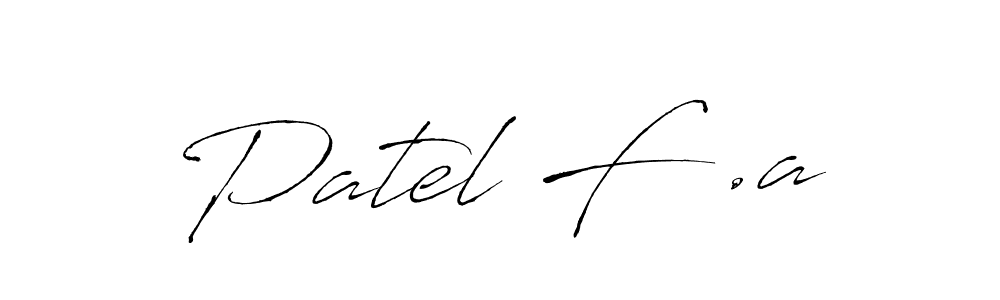 Also we have Patel F .a name is the best signature style. Create professional handwritten signature collection using Antro_Vectra autograph style. Patel F .a signature style 6 images and pictures png