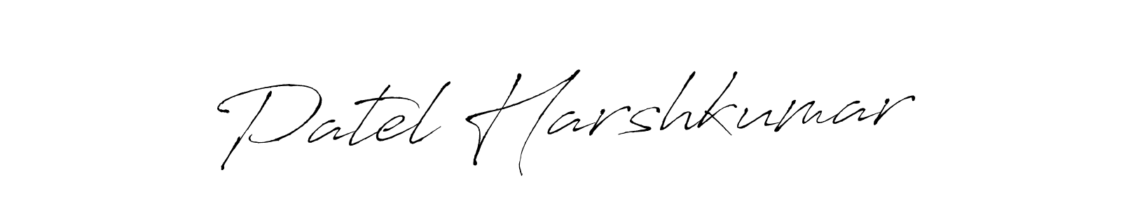 It looks lik you need a new signature style for name Patel Harshkumar. Design unique handwritten (Antro_Vectra) signature with our free signature maker in just a few clicks. Patel Harshkumar signature style 6 images and pictures png