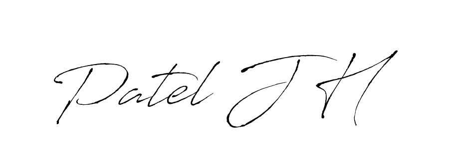 if you are searching for the best signature style for your name Patel J H. so please give up your signature search. here we have designed multiple signature styles  using Antro_Vectra. Patel J H signature style 6 images and pictures png