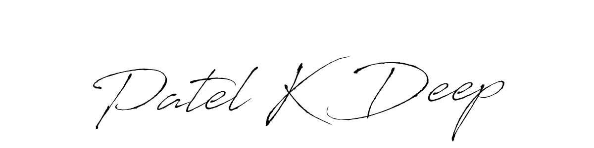 Make a beautiful signature design for name Patel K Deep. Use this online signature maker to create a handwritten signature for free. Patel K Deep signature style 6 images and pictures png