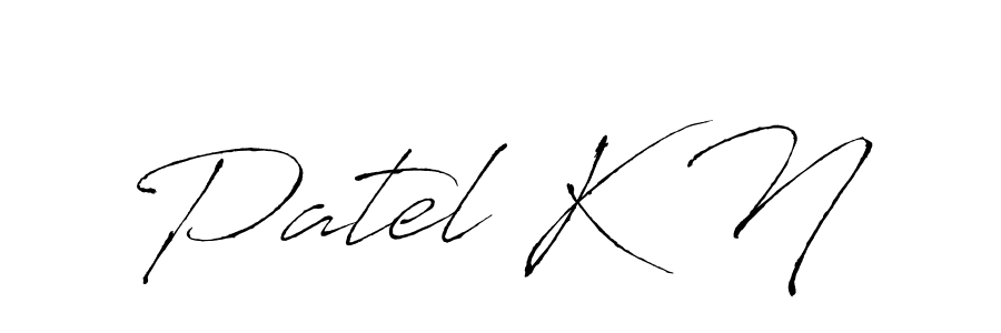 Similarly Antro_Vectra is the best handwritten signature design. Signature creator online .You can use it as an online autograph creator for name Patel K N. Patel K N signature style 6 images and pictures png