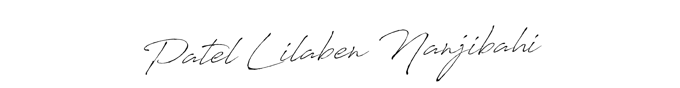 You should practise on your own different ways (Antro_Vectra) to write your name (Patel Lilaben Nanjibahi) in signature. don't let someone else do it for you. Patel Lilaben Nanjibahi signature style 6 images and pictures png