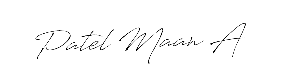 Design your own signature with our free online signature maker. With this signature software, you can create a handwritten (Antro_Vectra) signature for name Patel Maan A. Patel Maan A signature style 6 images and pictures png