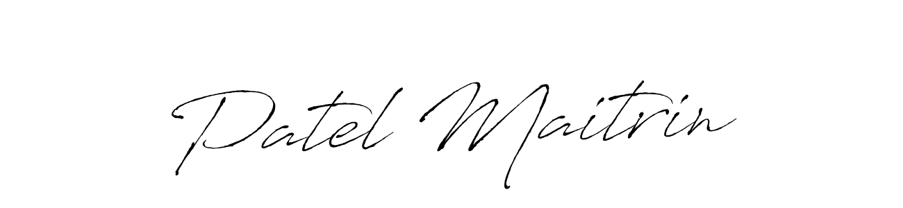 Also You can easily find your signature by using the search form. We will create Patel Maitrin name handwritten signature images for you free of cost using Antro_Vectra sign style. Patel Maitrin signature style 6 images and pictures png