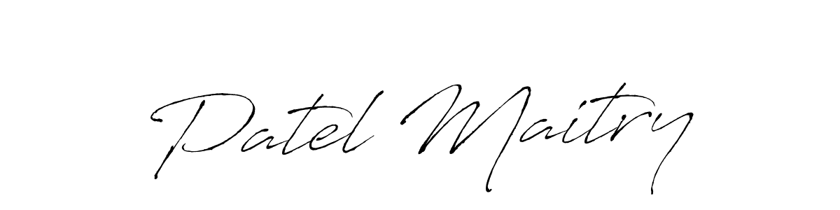 Use a signature maker to create a handwritten signature online. With this signature software, you can design (Antro_Vectra) your own signature for name Patel Maitry. Patel Maitry signature style 6 images and pictures png