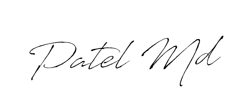 Create a beautiful signature design for name Patel Md. With this signature (Antro_Vectra) fonts, you can make a handwritten signature for free. Patel Md signature style 6 images and pictures png