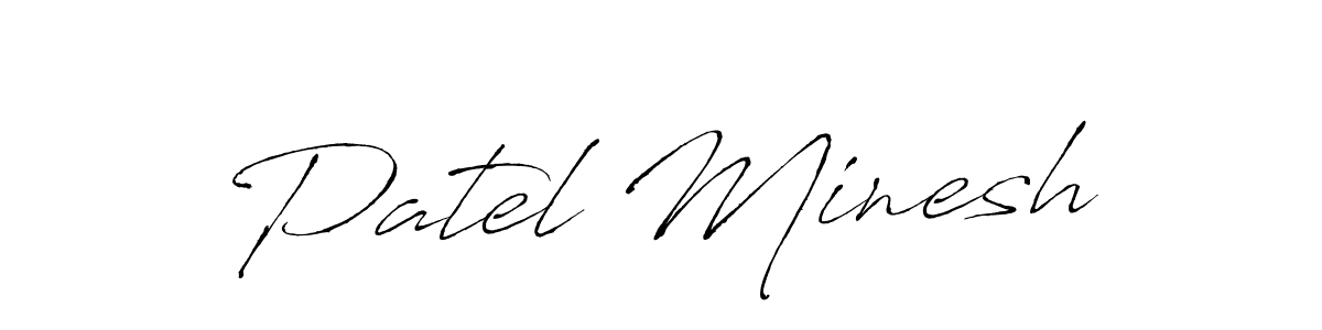 Also we have Patel Minesh name is the best signature style. Create professional handwritten signature collection using Antro_Vectra autograph style. Patel Minesh signature style 6 images and pictures png