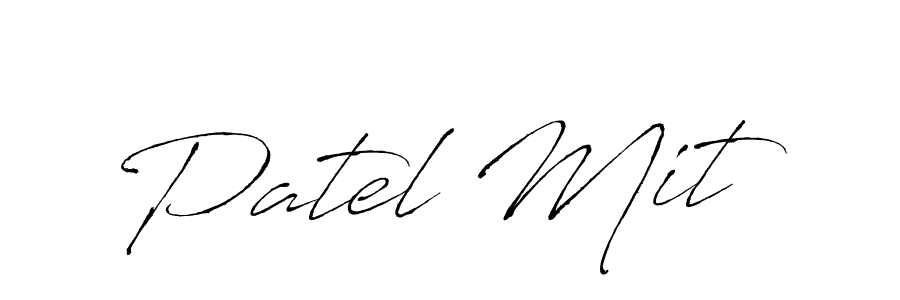 Make a beautiful signature design for name Patel Mit. With this signature (Antro_Vectra) style, you can create a handwritten signature for free. Patel Mit signature style 6 images and pictures png