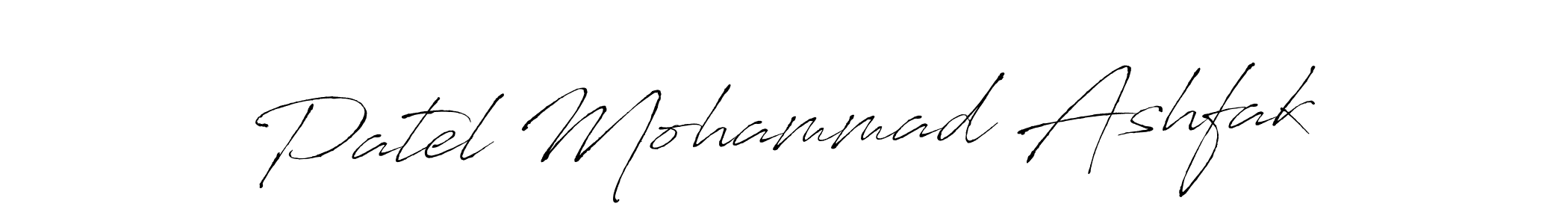 Similarly Antro_Vectra is the best handwritten signature design. Signature creator online .You can use it as an online autograph creator for name Patel Mohammad Ashfak. Patel Mohammad Ashfak signature style 6 images and pictures png