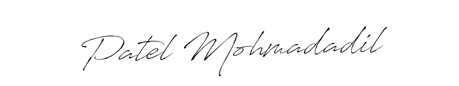 You can use this online signature creator to create a handwritten signature for the name Patel Mohmadadil. This is the best online autograph maker. Patel Mohmadadil signature style 6 images and pictures png