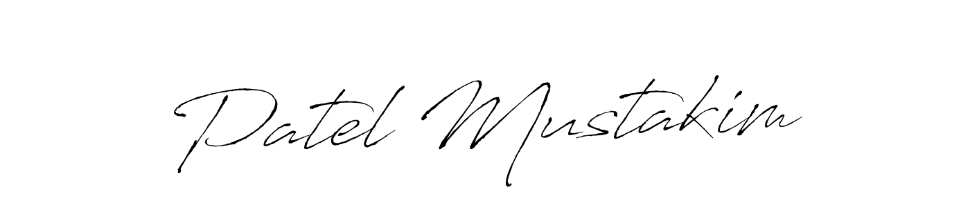 Design your own signature with our free online signature maker. With this signature software, you can create a handwritten (Antro_Vectra) signature for name Patel Mustakim. Patel Mustakim signature style 6 images and pictures png