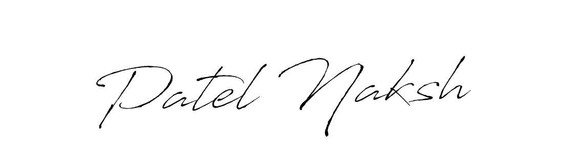 The best way (Antro_Vectra) to make a short signature is to pick only two or three words in your name. The name Patel Naksh include a total of six letters. For converting this name. Patel Naksh signature style 6 images and pictures png