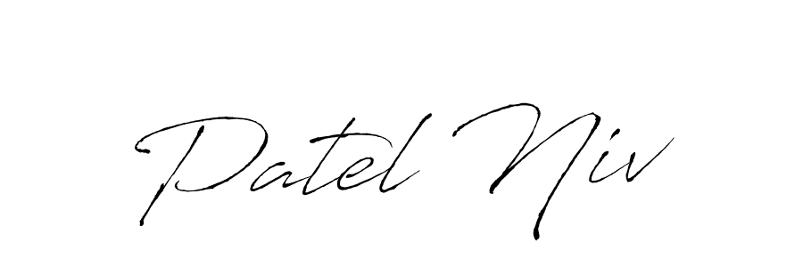 This is the best signature style for the Patel Niv name. Also you like these signature font (Antro_Vectra). Mix name signature. Patel Niv signature style 6 images and pictures png