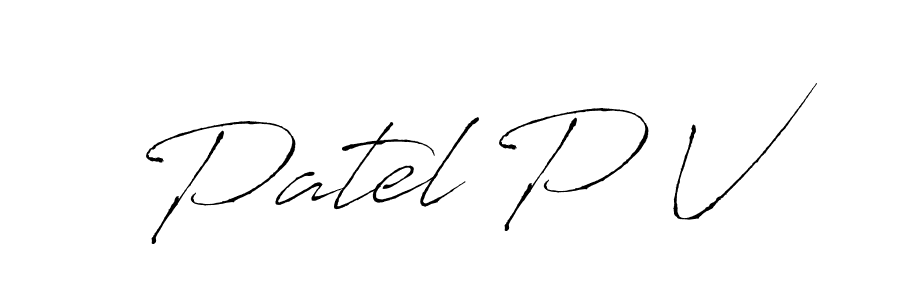 Best and Professional Signature Style for Patel P V. Antro_Vectra Best Signature Style Collection. Patel P V signature style 6 images and pictures png