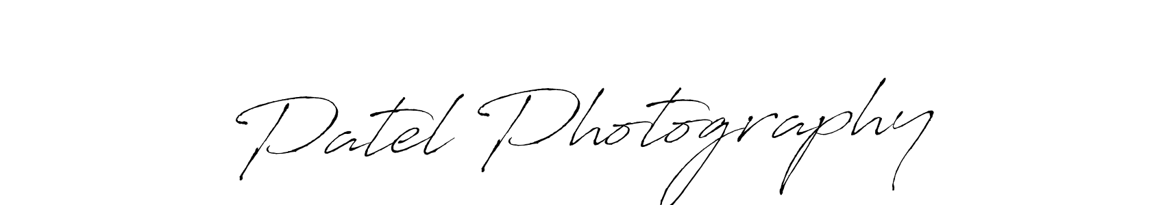 Patel Photography stylish signature style. Best Handwritten Sign (Antro_Vectra) for my name. Handwritten Signature Collection Ideas for my name Patel Photography. Patel Photography signature style 6 images and pictures png