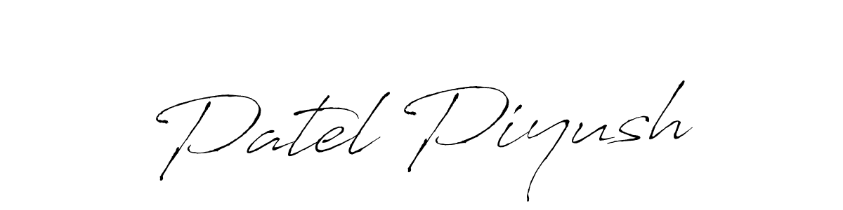 Design your own signature with our free online signature maker. With this signature software, you can create a handwritten (Antro_Vectra) signature for name Patel Piyush. Patel Piyush signature style 6 images and pictures png