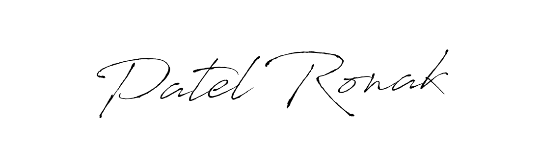 Design your own signature with our free online signature maker. With this signature software, you can create a handwritten (Antro_Vectra) signature for name Patel Ronak. Patel Ronak signature style 6 images and pictures png