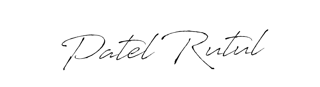 Design your own signature with our free online signature maker. With this signature software, you can create a handwritten (Antro_Vectra) signature for name Patel Rutul. Patel Rutul signature style 6 images and pictures png