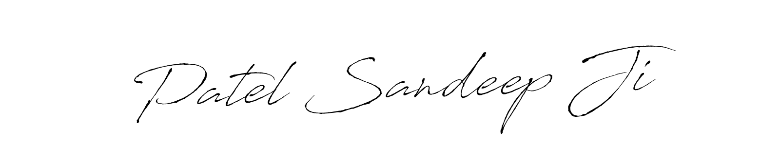 Create a beautiful signature design for name Patel Sandeep Ji. With this signature (Antro_Vectra) fonts, you can make a handwritten signature for free. Patel Sandeep Ji signature style 6 images and pictures png