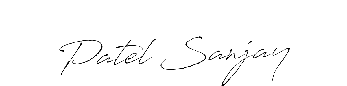 How to make Patel Sanjay signature? Antro_Vectra is a professional autograph style. Create handwritten signature for Patel Sanjay name. Patel Sanjay signature style 6 images and pictures png