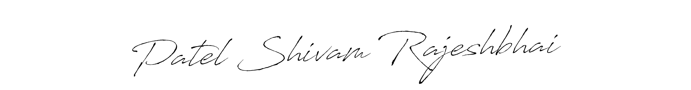 Make a beautiful signature design for name Patel Shivam Rajeshbhai. With this signature (Antro_Vectra) style, you can create a handwritten signature for free. Patel Shivam Rajeshbhai signature style 6 images and pictures png