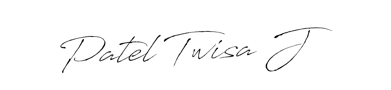 Also You can easily find your signature by using the search form. We will create Patel Twisa J name handwritten signature images for you free of cost using Antro_Vectra sign style. Patel Twisa J signature style 6 images and pictures png